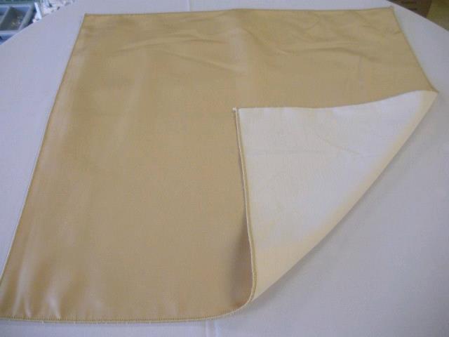 Rental store for GOLD SATIN W COTTON BACK NAPKIN in Petoskey MI