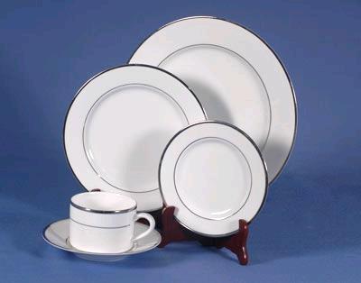 Rental store for WHITE WITH PLATINUM TRIM CHINAWARE in Petoskey MI