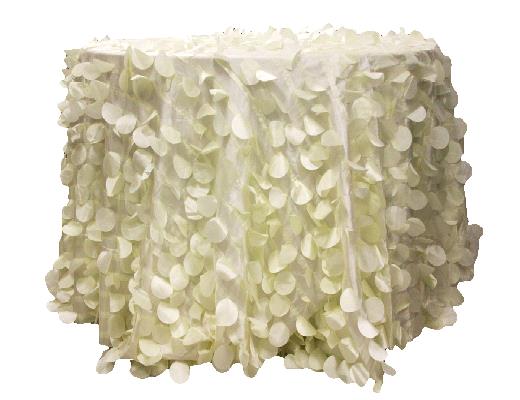 Where to find IVORY PETAL TAFFETA 108 ROUND in Petoskey