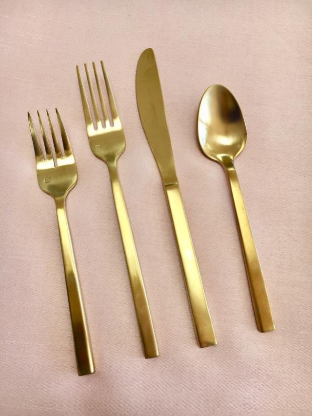 Rental store for BRUSHED GOLD FLATWARE in Petoskey MI
