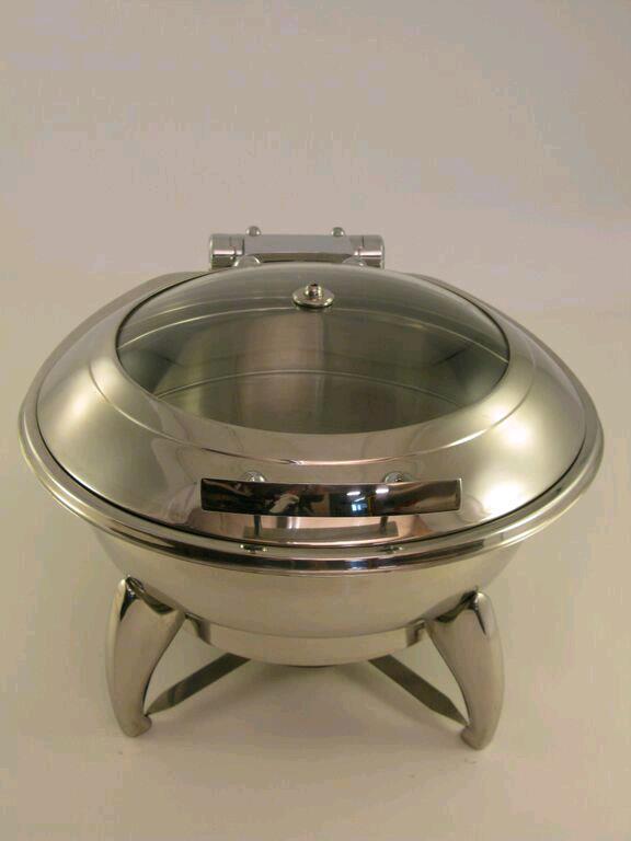 Rental store for CHAFER, ROUND 6 QUART GLASS TOP in Petoskey MI